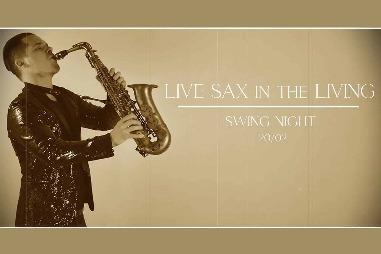 live sax in the living cover - Sensio Living